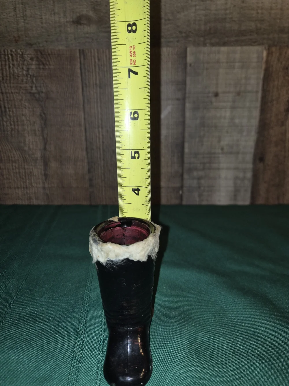 vintage glass candy container